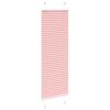 vidaXL Plisserad persienn rosa 40x100cm tyg bredd 39,4cm polyester