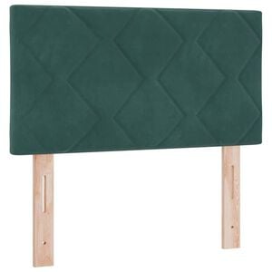 vidaXL Huvudgavel med huvudgavel M&ouml;rkgr&ouml;n 80 cm Sammet