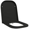 vidaXL Toalettstol Svart 47,5 x 35 x 3,6 cm Duroplast