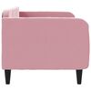 vidaXL Dagb&auml;dd rosa 80x200 cm sammet