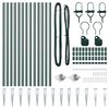 vidaXL St&auml;ngselstolpe 13 pcs Gr&ouml;n St&aring;l