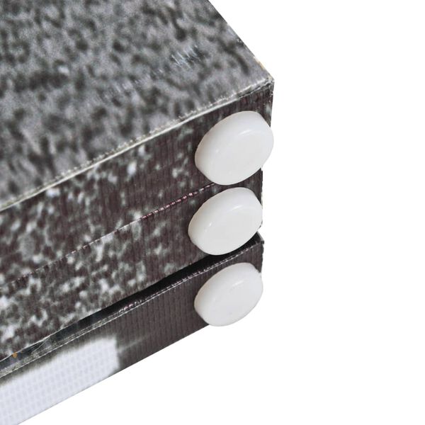 vidaXL Vikbar rumsavdelare Londonbuss 200x170 cm svart/vit