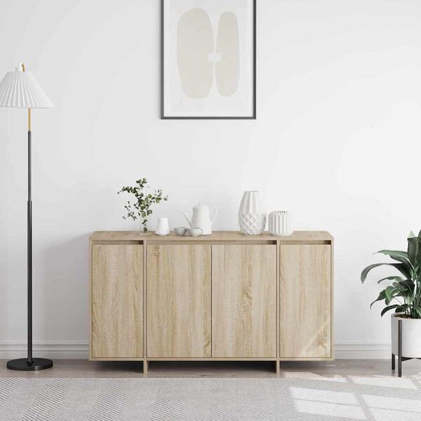 vidaXL Sideboard Sonoma-ek 135 x 41 x 75 cm Konstruerat tr&auml;