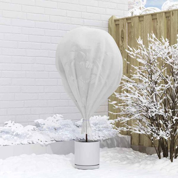 vidaXL Frostskydd f&ouml;r v&auml;xtfleece Vit 20 x 3,2 m Syntetiskt tyg