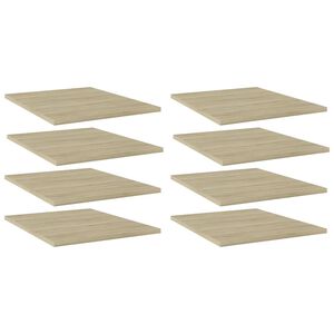 vidaXL Hyllplan 8 st sonoma-ek 40x50x1,5 cm konstruerat tr&auml;