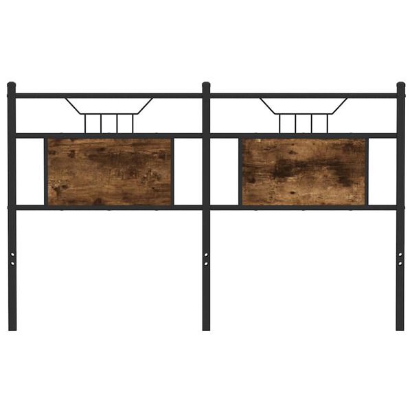 vidaXL S&auml;nggavel r&ouml;kt ek 137 cm konstruerat tr&auml; och st&aring;l