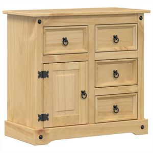 vidaXL Sk&auml;nk Corona 80x40x75 cm massiv furu