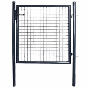 vidaXL Tr&auml;dg&aring;rdsgrind i n&auml;t galvaniserat st&aring;l 100x100 cm gr&aring;