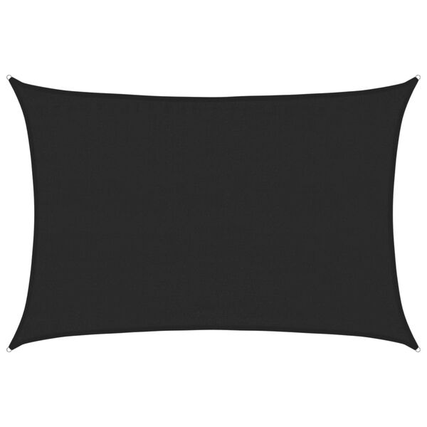 vidaXL Solsegel 160 g/m&sup2; svart 3,5x4,5 m HDPE