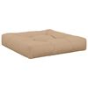 vidaXL 1-delad Sittdyna VIANEN 100% Polyester Sand 60 x 60 x 12 cm