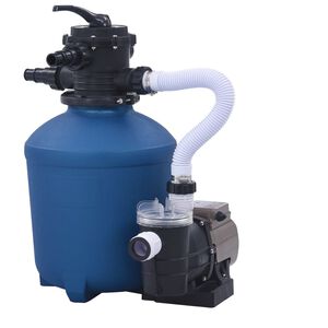 vidaXL Sandfilterpump med timer 530 W 10980 L/tim
