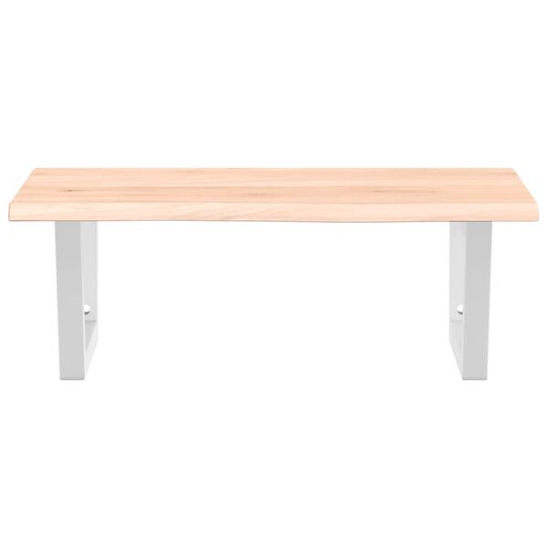 vidaXL V&auml;ggmonterad handfatshylla st&aring;l och massiv ek