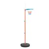 vidaXL Flyttbar basketkorg justerbar 133-160 cm