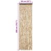 vidaXL Insektsdraperi beige 56x200 cm chenille
