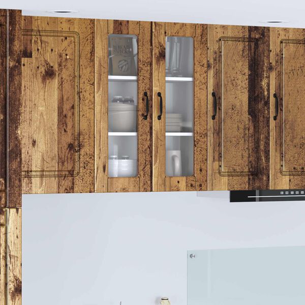 vidaXL K&ouml;kssk&aring;p med hylla Gammalt tr&auml; 60 x 31 x 80 cm Konstruerat tr&auml;