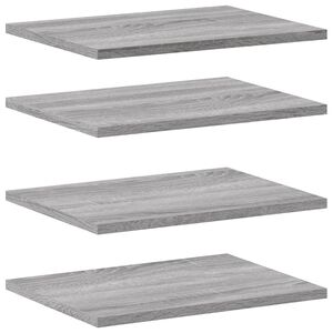 vidaXL V&auml;gghyllor 4 st gr&aring; sonoma 40x30x1,5 cm konstruerat tr&auml;