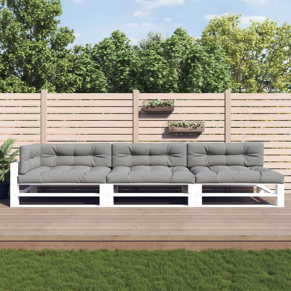 vidaXL Palldynor 7 st gr&aring; tyg