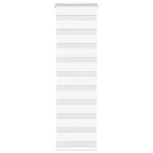 vidaXL Rullgardin zebra vit 50x150 cm tyg bredd 45,9 cm polyester