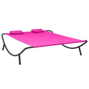 vidaXL Sols&auml;ng tyg rosa