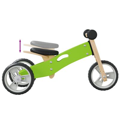vidaXL Balanscykel för barn 2-i-1 grön