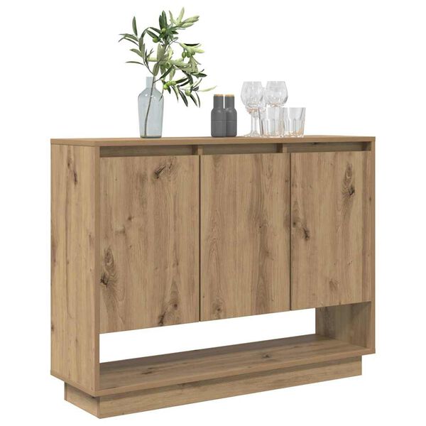 vidaXL Sideboard Artisan Ek 97 x 29 x 75 cm Konstruerat tr&auml;