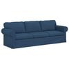 vidaXL Soffa Bl&aring; 245 x 82 x 80 cm tyg