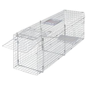 vidaXL F&aring;nga levande-f&auml;lla 100 cm galvaniserad