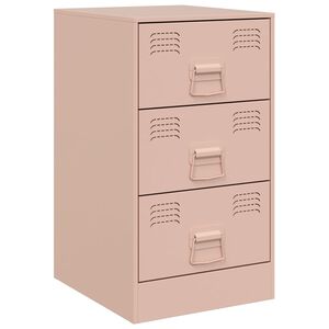 vidaXL S&auml;ngsk&aring;p rosa 34,5x39x62 cm st&aring;l