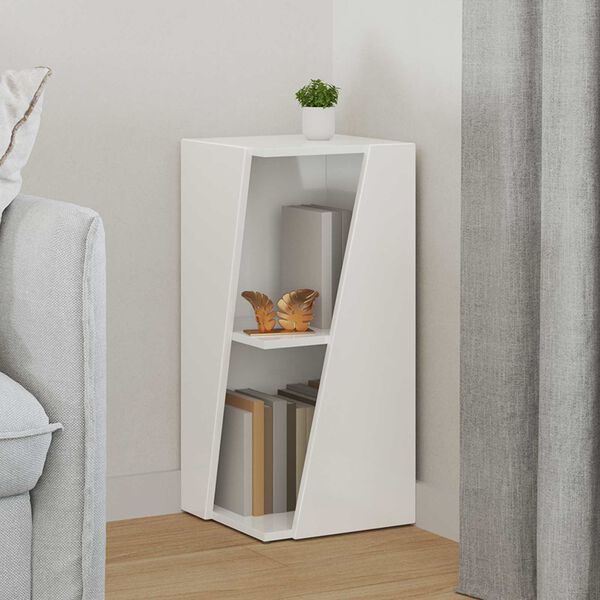 vidaXL Sidobrett H&ouml;gblanka vita 33 x 32 x 70,5 cm Konstruerat tr&auml;