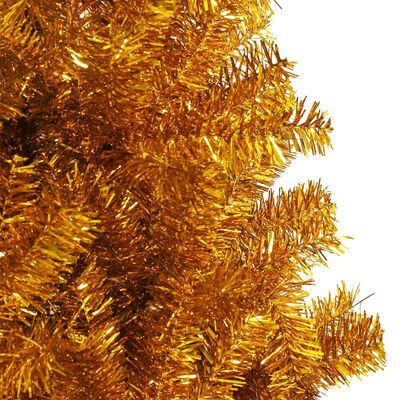 vidaXL Plastgran med fot guld 180 cm PET