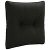 vidaXL Ryggkudde PUTTEN 100% Polyester Svart 40 x 40 x 10 cm