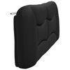 vidaXL Headboard Cushion "Hvar" Black 200 cm Faux Leather