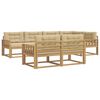 vidaXL Utomhussoffset 6 st Vit och Beige Polyester