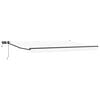 vidaXL Manuell utdragbar markis med LED-lampor Vit 4 x 2 m