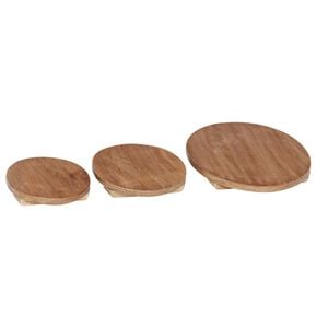 vidaXL Blomkruka 3 pcs Brun Mahognytr&auml;