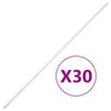 vidaXL Kabelkanal 20x10 mm 30 m PVC
