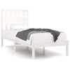 vidaXL S&auml;ngram vit massiv furu 90x200 cm