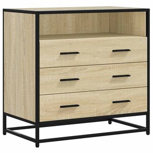vidaXL Byr&aring; sonoma-ek 70x41x70 cm konstruerat tr&auml;