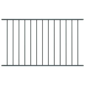 vidaXL Staketpanel Woerden pulverlackerad st&aring;l 1,7x1 m antracit