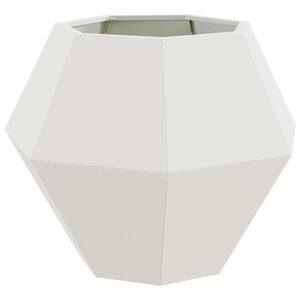 vidaXL Planteringsk&auml;rl Vit 75 x 75 x 60 cm St&aring;l