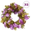 vidaXL Blomstergirlanger 6 st ljuslila 250 cm