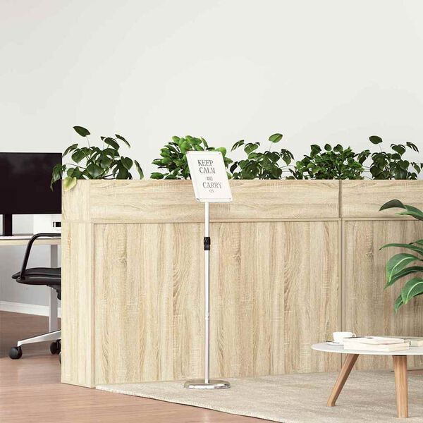 vidaXL M&auml;ssmontrar Silver 25 x 25 x 125 cm Aluminium