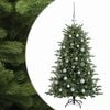 vidaXL Konstgjord julgran med julkulor 120 cm 150 LED-lampor Varmvit