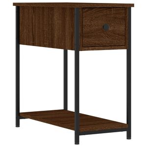 vidaXL S&auml;ngbord brun ek 30x60x60 cm konstruerat tr&auml;