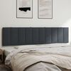 vidaXL Headboard Cushion "Hanko" Dark Grey 200 cm Velvet