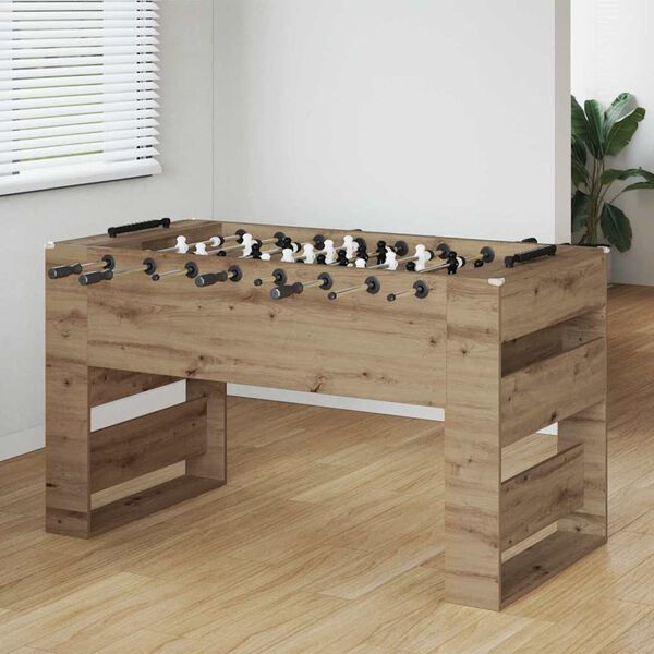 vidaXL Foosballbord Artisan Ek 146,5 x 74 x 85 cm Konstruerat tr&auml;