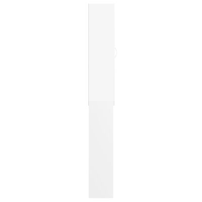 vidaXL Tvättmaskinsskåp vit 64x25,5x190 cm