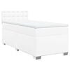 vidaXL Rams&auml;ng med madrass vit 90x200 cm konstl&auml;der