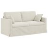vidaXL Soffa 2 pcs Kr&auml;m 158 x 78 x 80 cm Sammet