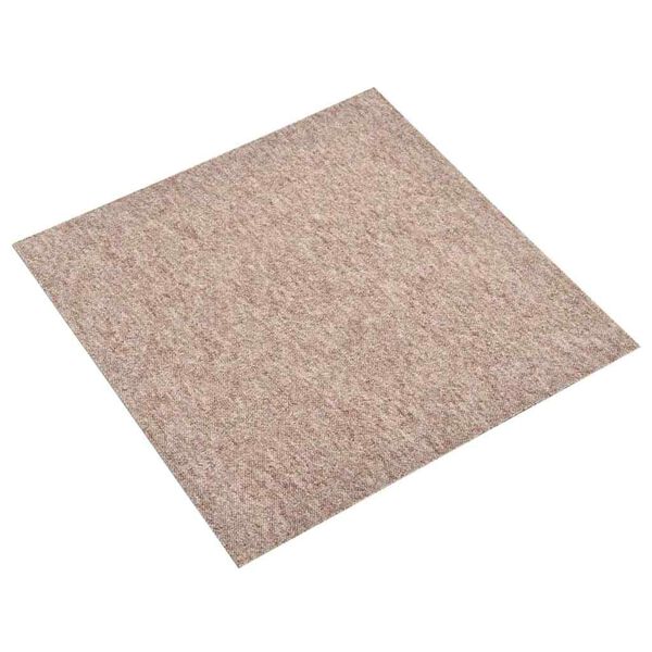vidaXL Textilplattor 20 st 5 m&sup2; 50x50 cm beige